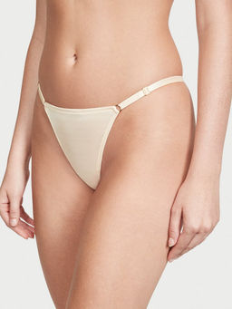 Victoria's Secret - Beige Very Sexy V-Hardware Adjustable V-String Panty