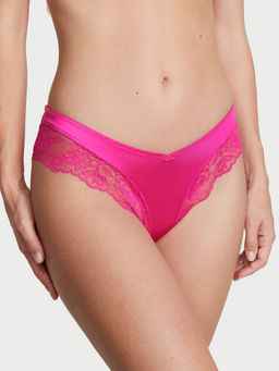 Victoria's Secret - Pink Very Sexy Rose Lace-Trim High-Leg Cheeky Panty