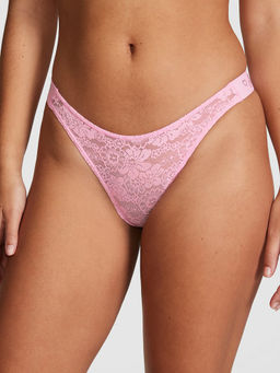 Victoria's Secret - Pink Wink Logo High-Leg Thong Panty