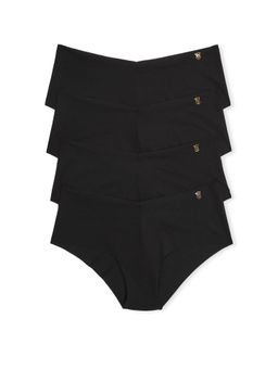 Victoria's Secret - Black Raw Cut Cheeky Panty (Pack of 4)