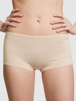 Victoria's Secret - Beige Cotton Boyshort Panty