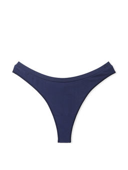 Victoria's Secret - Navy Blue Seamless High-Leg Thong Panty
