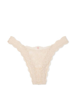 Victoria's Secret - Beige Dream Angels Lace Brazilian Panty
