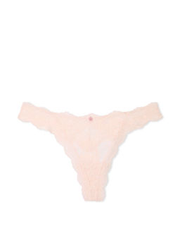 Victoria's Secret - Beige Dream Angels Lace Thong Panty
