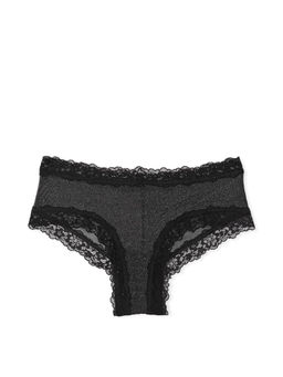 Victoria's Secret - Black The Lacie Sequin Posey Mesh Cheeky Panty