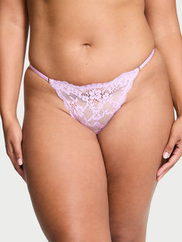 Victoria's Secret - Purple Dream Angels Lace Adjustable V-String Panty