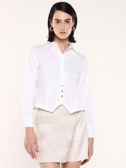 RAREISM - Women Hikpo White Regular Fit Shirt