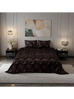 Stoa Paris - Rouge 300 Tc Printed Bedsheet with 2 Pillow Covers (King)