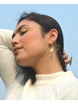 Tangerine - Butterfly Gold 24K Gold Drops & Danglers