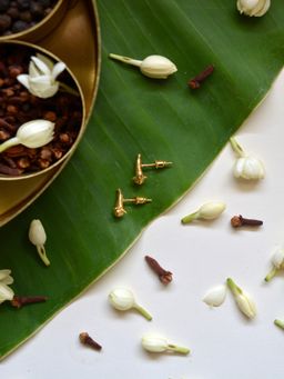 Tangerine - Clove Studs Gold 24K Gold Studs