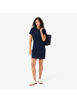Lacoste - Blue Slim Fit Stretch Petit Pique Polo Dress