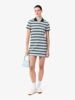 Lacoste - Multi-Color Striped Cotton Polo Dress