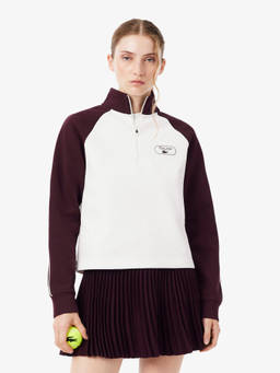 Lacoste - Quarter Zip Tennis Heritage Badge Sweatshirt