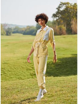 Label Deepika Nagpal - Lemon Yellow Shirt and Pant Co-Ord's