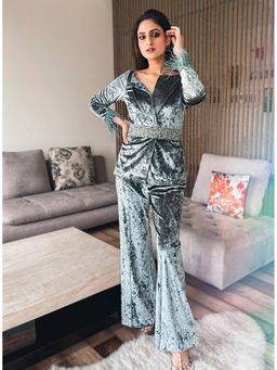 Label Deepika Nagpal - Willow Embroidery Metallic Co-Ord's