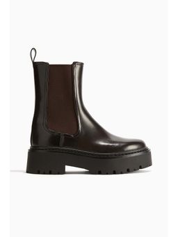 H&M - Women Brown Chunky Chelsea Boots