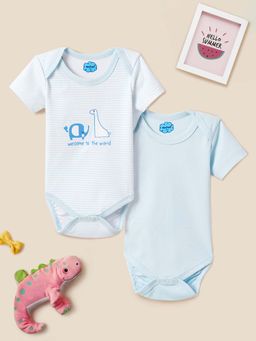 Nautinati - Newborn Baby Soft Cotton Bodysuits (Pack of 2)