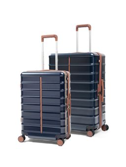 Assembly - Premium Hard-Sided Medium & Large Check-In Trolley Bag Set Of 2-Navy Blue