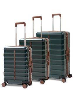Assembly - Premium Hard sided Trolley Bags Set Of 3 Cabin, Medium and Large-Forest Green