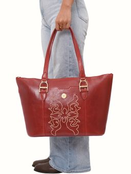Hidesign - Cheyenne 03 Red Women's Shoulder Bag - (50 X 10.5 X 30 Cms) (L)