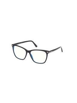 Tom Ford Eyewear - FT5762-B55001 Blue Block Square Eye Frames for Women (55)