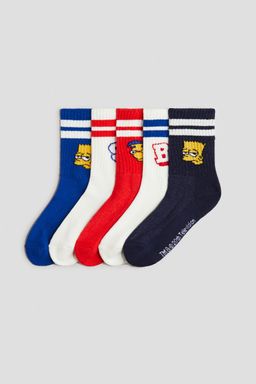 H&M - Boys 5-Pack Intarsia Motif Socks