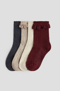H&M - Girls 4-Pack Socks