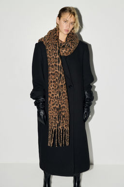 H&M - Women Brown Fringed Scarf