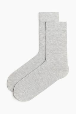 H&M - Men Grey Bamboo Viscose-Blend Socks