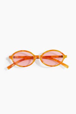 H&M - Women Orange Oval Sunglasses