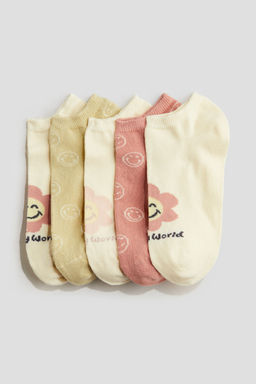 H&M - Girls 5-Pack Shaftless Socks