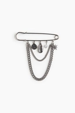 H&M - Men Silver Metal Brooch