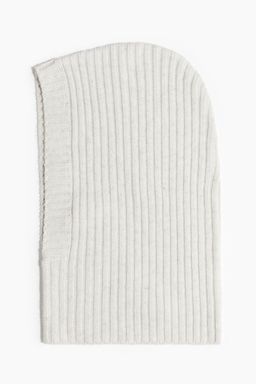H&M - Men Beige Rib-Knit Balaclava