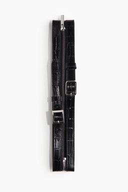 H&M - Women Black Double Waist Belt