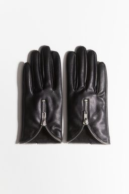 H&M - Women Black Zipped Gloves