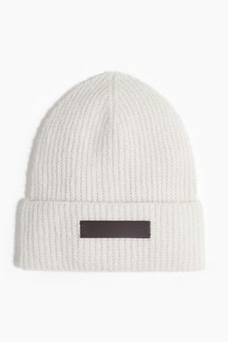 H&M - Women White Rib-Knit Beanie
