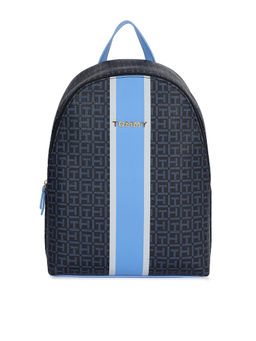 Tommy Hilfiger - Women Navy Blue Printed Backpack