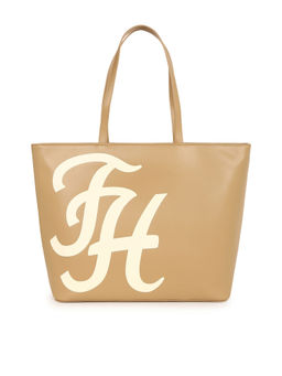 Tommy Hilfiger - Women Beige Solid Tote Bag