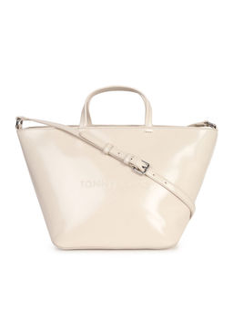 Tommy Hilfiger - Women Beige Solid Mini Tote Bag