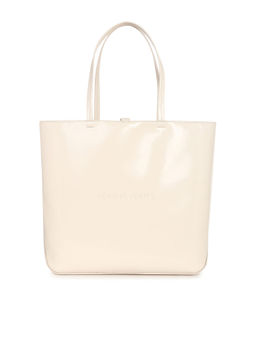 Tommy Hilfiger - Women Beige Solid Tote Bag