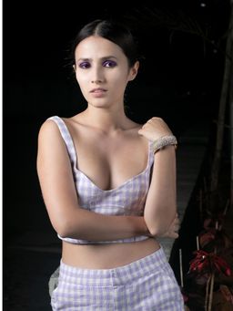 Odette - Gold-Tone Crystal-Embellished Curved Kada