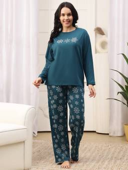 Kanvin - Womens Nightsuit Teal