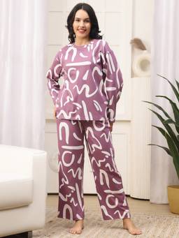 Kanvin - Womens Nightsuit Purple