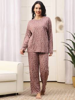 Kanvin - Womens Nightsuit Mauve
