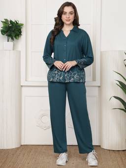 Kanvin - Womens Nightsuit Green