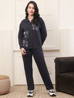 Kanvin - Womens Nightsuit Black