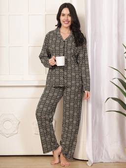 Kanvin - Womens Nightsuit Black