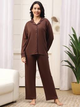 Kanvin - Womens Nightsuit Brown