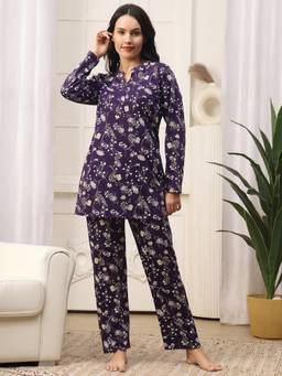 Kanvin - Womens Nightsuit Purple
