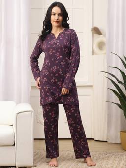 Kanvin - Womens Nightsuit Purple